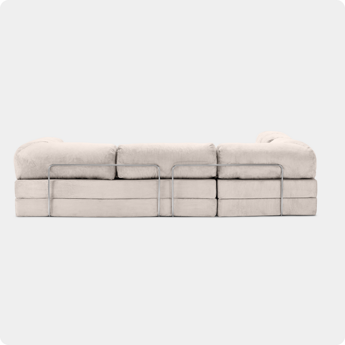 Canapé Modulable Grande Taille Velours Côtelé - POMAQ XL