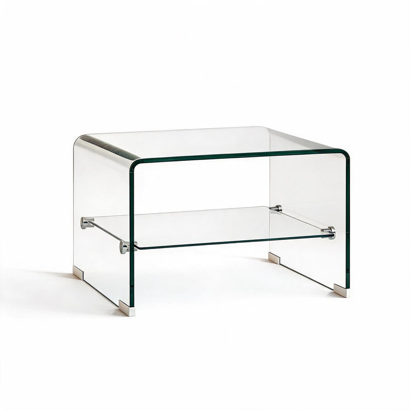 Table d'Appoint en Verre Trempé - POMAQ Gorah