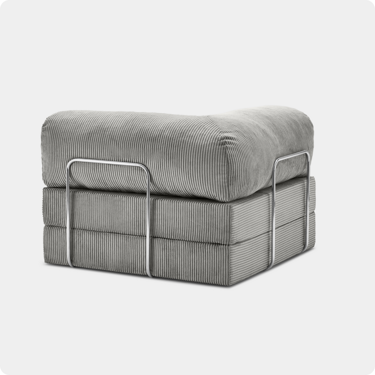 Canapé Modulable Compact Velours Côtelé - POMAQ Unique