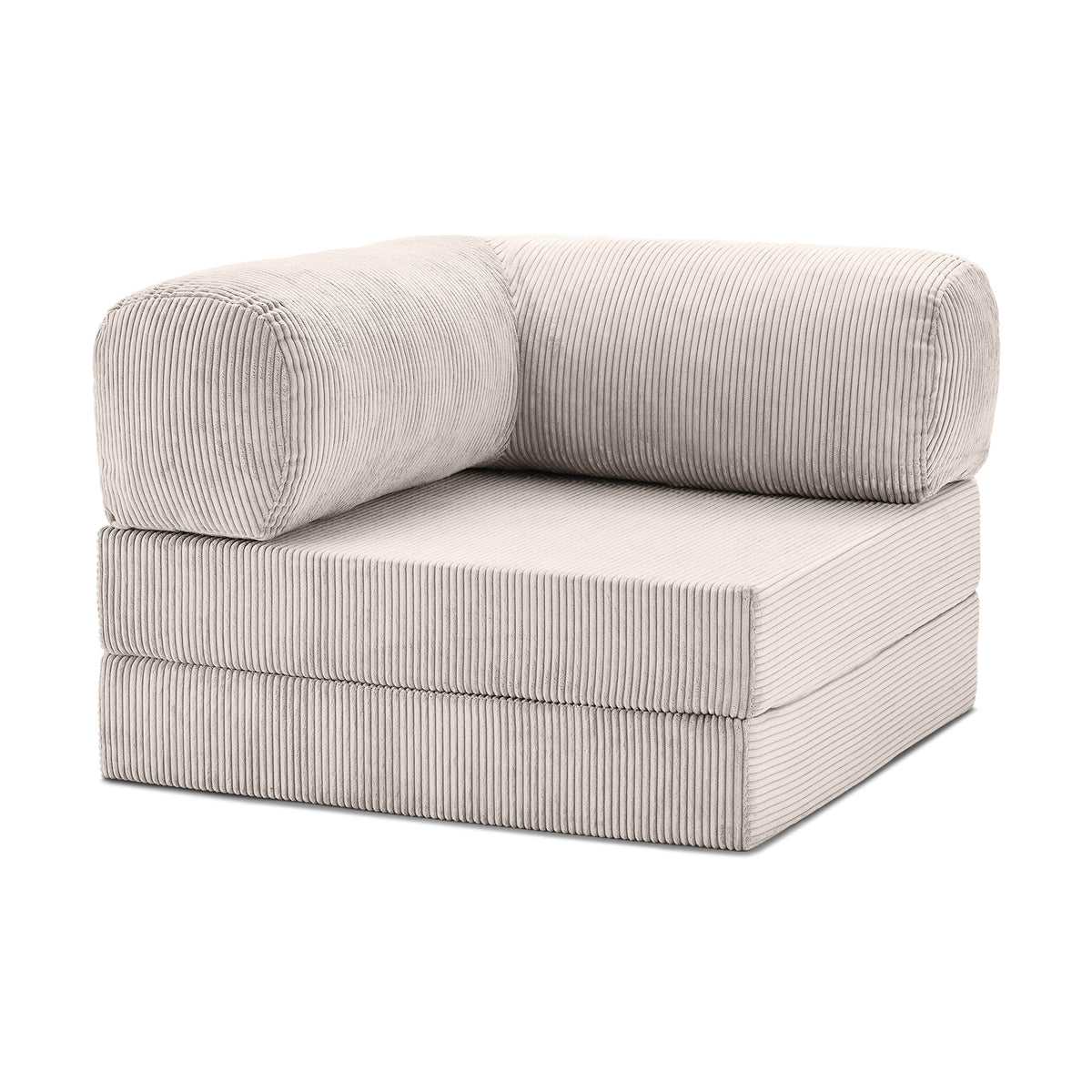 Canapé Modulable Compact Velours Côtelé - POMAQ Unique