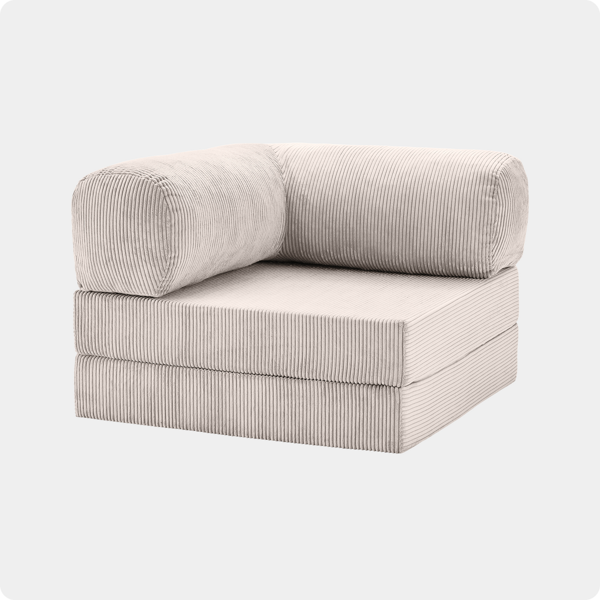 Canapé Modulable Compact Velours Côtelé - POMAQ Unique