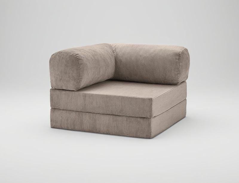 Canapé Modulable Compact Velours Côtelé - POMAQ Unique