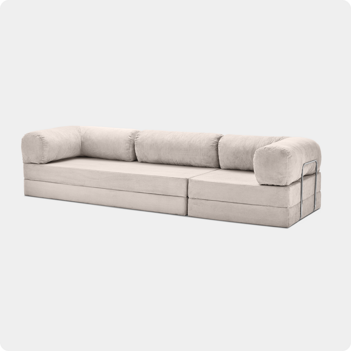 Canapé Modulable Grande Taille Velours Côtelé - POMAQ XL